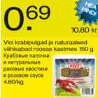 Магазин:Säästumarket,Скидка:Крабовые палочки и натуральные раковые хвостики в розовом соусе