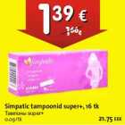 Simpatic tampoonid super+
