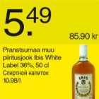 Allahindlus - Prantsusmaa muu piiritusjook Ibis White Label