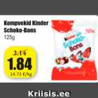 Allahindlus - Kompvekid Kinder Schoko-Bons 125 g