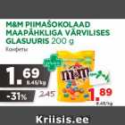 M&M PIIMAŠOKOLAAD
MAAPÄHKLIGA VÄRVILISES
GLASUURIS 200 g