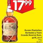 Allahindlus - Rumm Plantation
Barbados 5 Years
Grande Reserve Rum