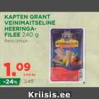 KAPTEN GRANT VEINIMAITSELINE HEERINGAFILEE 240g