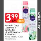 kehavaht Crispy Cucumber & matcha Tea või Wild Raspberry & White tea