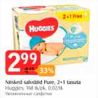 Niisked salvrätid Pure, 2+1 tasuta