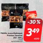 Магазин:Hüper Rimi, Rimi, Mini Rimi,Скидка:Смеси орехов и фруктов,
Premium, Germund,
250 - 300 г
