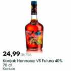Allahindlus - Konjak Hennessy VS Futura 40%
70 cl