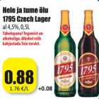 Allahindlus - Hele ja tume õlu
1795 Czech Lager