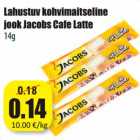 Allahindlus - Lahustuv kohvimaitseline
jook Jacobs Cafe Latte
14g