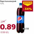 Allahindlus - Pepsi karastusjook
1,5 L