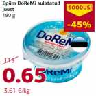 Epiim DoReMi sulatatud
juust
180 g