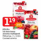 Allahindlus - Jõhvika-
või kirsi-õuna-
aroonia mahlajook