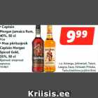 Allahindlus - • Captain
Morgan Jamaica Rum,
40%, 50 cl
• Muu piiritusjook
Captain Morgan
Spiced Gold,
35%, 50 cl