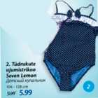 Tüdrukute ujumistrikoo Seven Lemon 104 - 128 cm