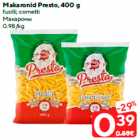Makaronid Presto, 400 g

