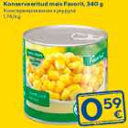 Konserveeritud mais Favorit, 340 g
