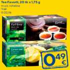 Tee Favorit, 20 tk x 1,75 g

