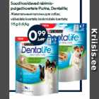 Allahindlus - Suud hooldavad närimispulgad
koertele Purina, Dentalife
