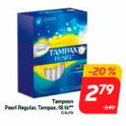 Tampoon
Pearl Regular, Tampax, 18 tk**