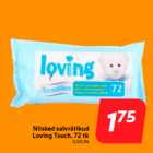 Niisked salvrätikud
Loving Touch, 72 tk