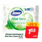 Allahindlus - Niisked tualettpaberid
Aloe Vera, Zewa, 42 tk*
