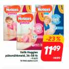 Mähkmed - Valik Huggies
püksmähkmeid, 36-58 tk
