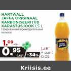 Allahindlus - HARTWALL
JAFFA ORIGINAAL
KARBONISEERITUD
KARASTUSJOOK