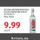 Allahindlus - KUUBA RUMM HAVANA
CLUB ANEJO BLANCO