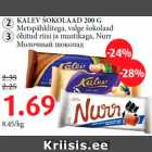 Allahindlus - KALEV ŠOKOLAAD 200 G