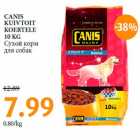 Allahindlus - CANIS
KUIVTOIT
KOERTELE
10 KG