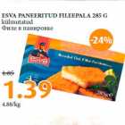 Allahindlus - ESVA PANEERITUD FILEEPALA 285 G