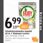Nõudepesumasina kapslid All in 1 Platinum Lemon