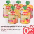 Laste smuutid või püree Milupa, 80 g