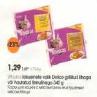 Whiskas kiisueine valik Delice grillitud lihaga või hautatud linnulihaga