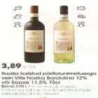 Itaalia vein Vitis Nostra Bardolino või Soave