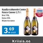 Itaalia vahuvein Conte
Fosco Cuvee 0,75 l