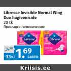 Libresse Invisible Normal Wing
Duo hügieeniside
20 tk