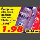 Allahindlus - Šampoon ja palsam Elvital L`Oreal