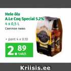 Alkohol - Hele õlu
A.Le Coq Special
