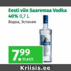 Eesti viin Saaremaa Vodka 