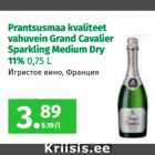 Alkohol - Prantsusmaa kvaliteet
vahuvein Grand Cavalier
Sparkling Medium Dry