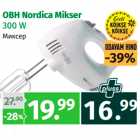 OBH Nordica Mikser
300 W