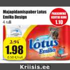 Majapidamispaber Lotus Emilia Design 