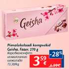 Piimašokolaadi kompvekid Geisha, Fazer, 270 g
