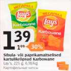 Sibula- või paprikamaitselised kartulikrõpsud Karbowane
