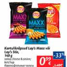Kartulikrõpsud Lay´s Maxx või Lay´s Stix, 140 g