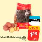 Allahindlus - Talukartul Red Lady, punane, 2,5 kg
