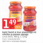 Allahindlus - Kaste Sweet & Sour ananassiga või rohelise ja punase pipraga