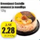 Kreemjuust Castello ananassi ja mandliga 125 g