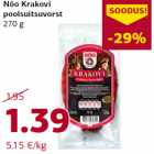 Nõo Krakovi
poolsuitsuvorst
270 g